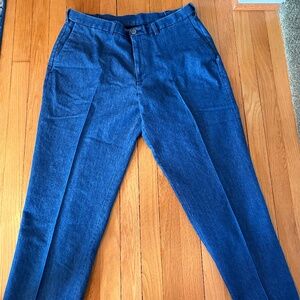 MEN'S HAGGAR CLASSIC FIT PREMIUM STRETCH DENIM TROUSER JEANS 38X30 - NWOT